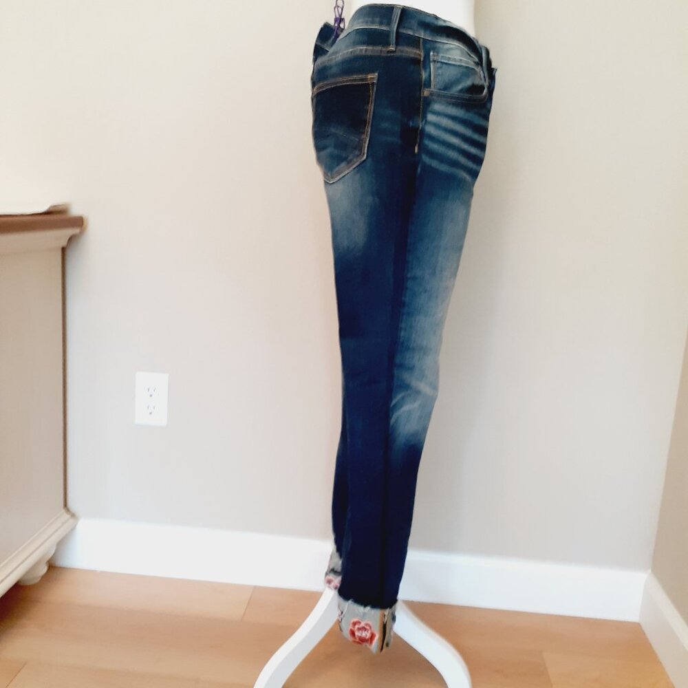 Driftwood Embroidered Cuff Jeans - Picture 6 of 13